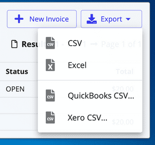 Exporting Invoices to QuickBooks Online or Xero